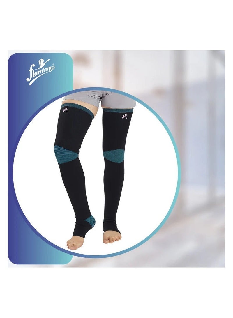 Flamingo Premium Varicose Vein Stockings (Pair) Large (L) - Image 3
